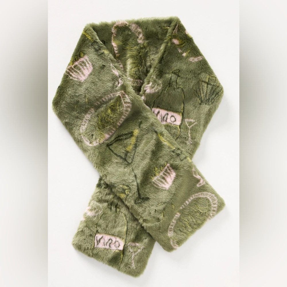 Anthropologie JAKKE OPHELIA ICON SCARF Style No.  90836602 Green